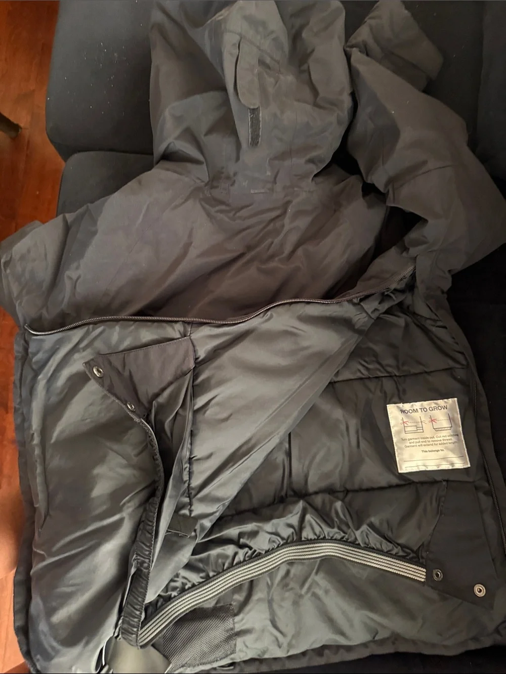 Burton Black Hooded Snowboard Jacket with Logo
